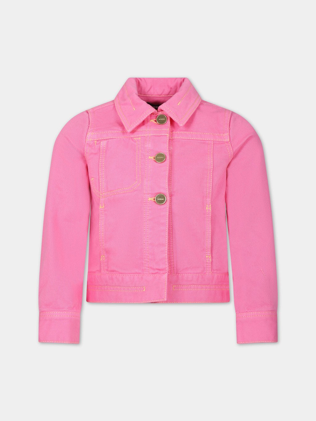 Fuchsia 'La Veste De Nimes' jacket for girl